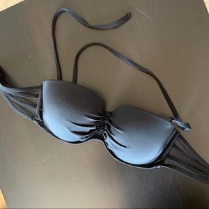Black bikini top size 34D